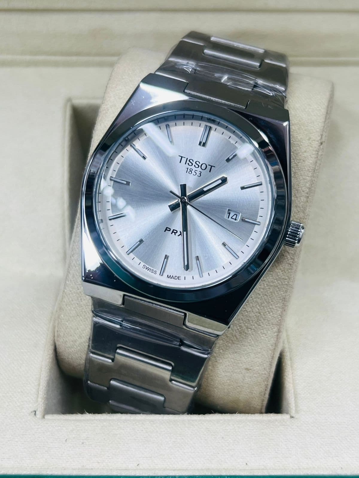 Tissot white Dial PRX